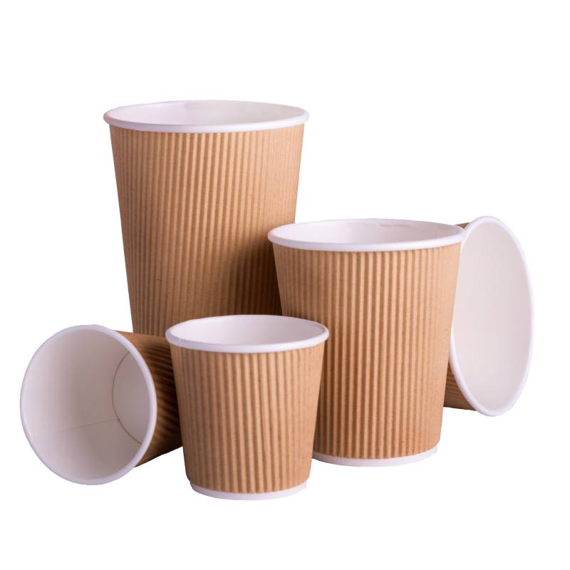 Ripple Wrap Kraft Paper Cups