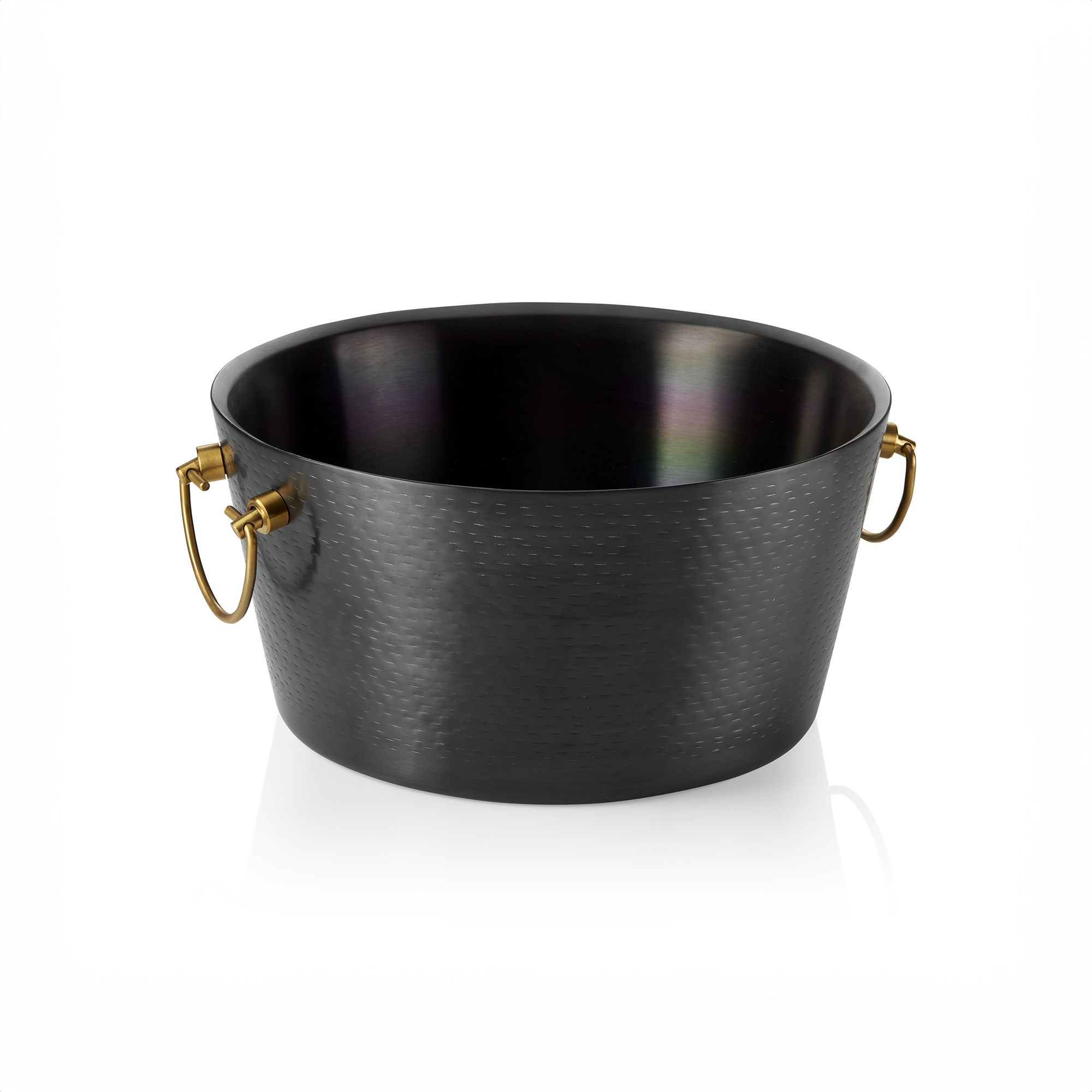 Champagne cooler with brass handles (34 cm x 17 cm) 9L