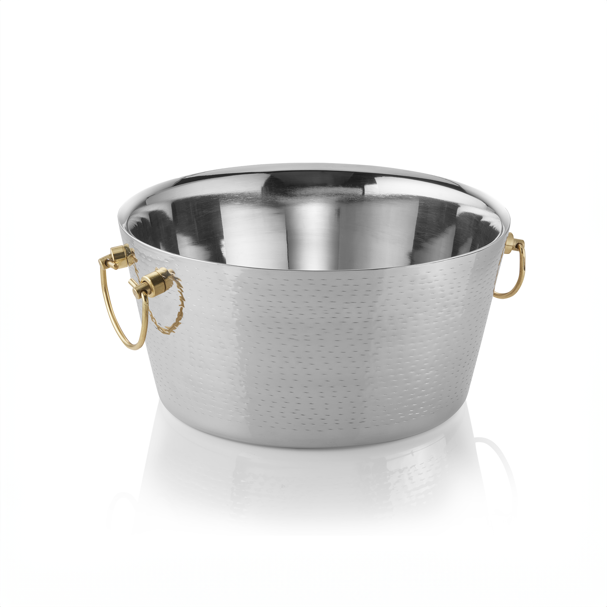 Champagne cooler with brass handles (34 cm x 17 cm) 9L