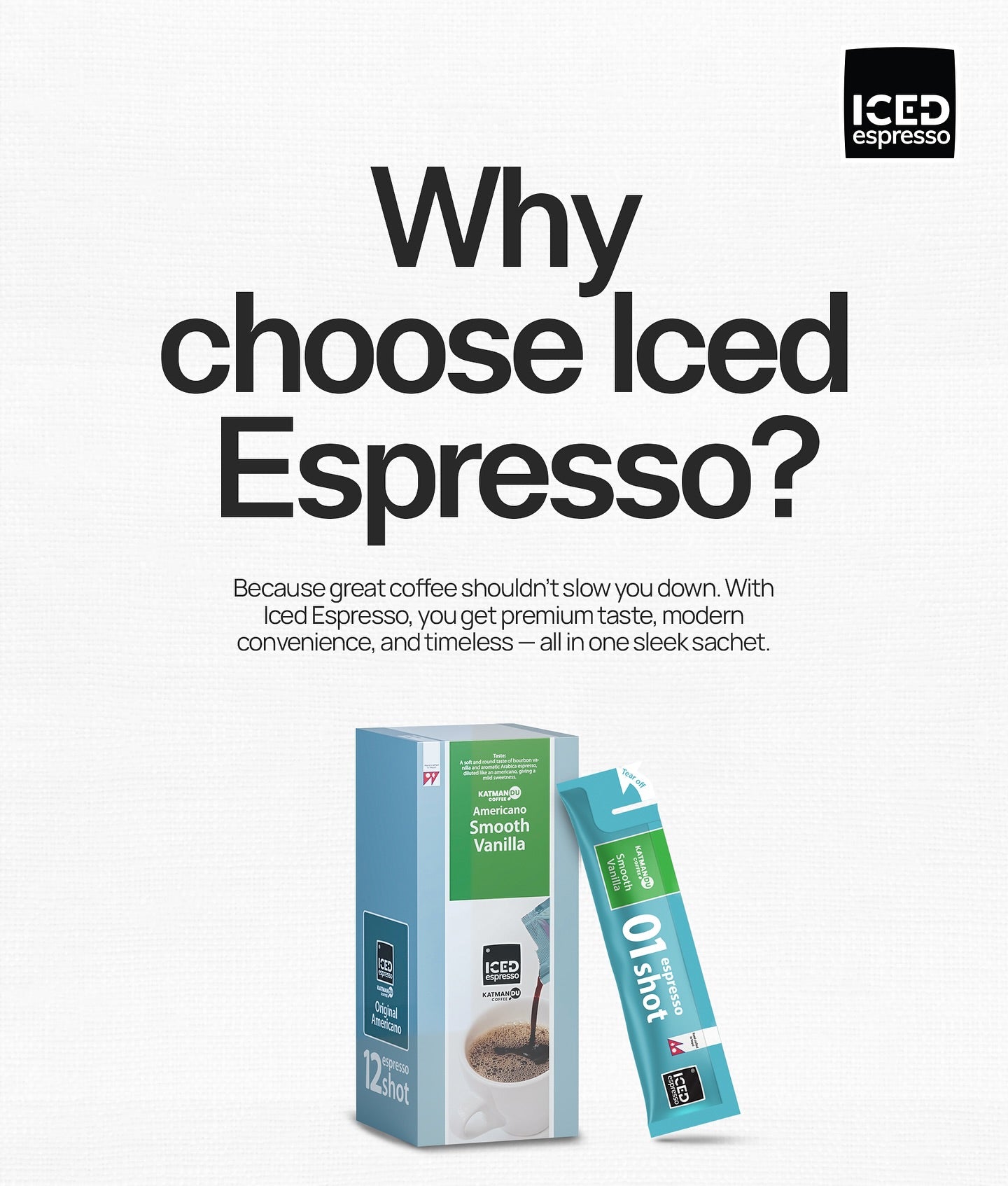 Cream Caramel Iced Espresso Sachets 40 ml