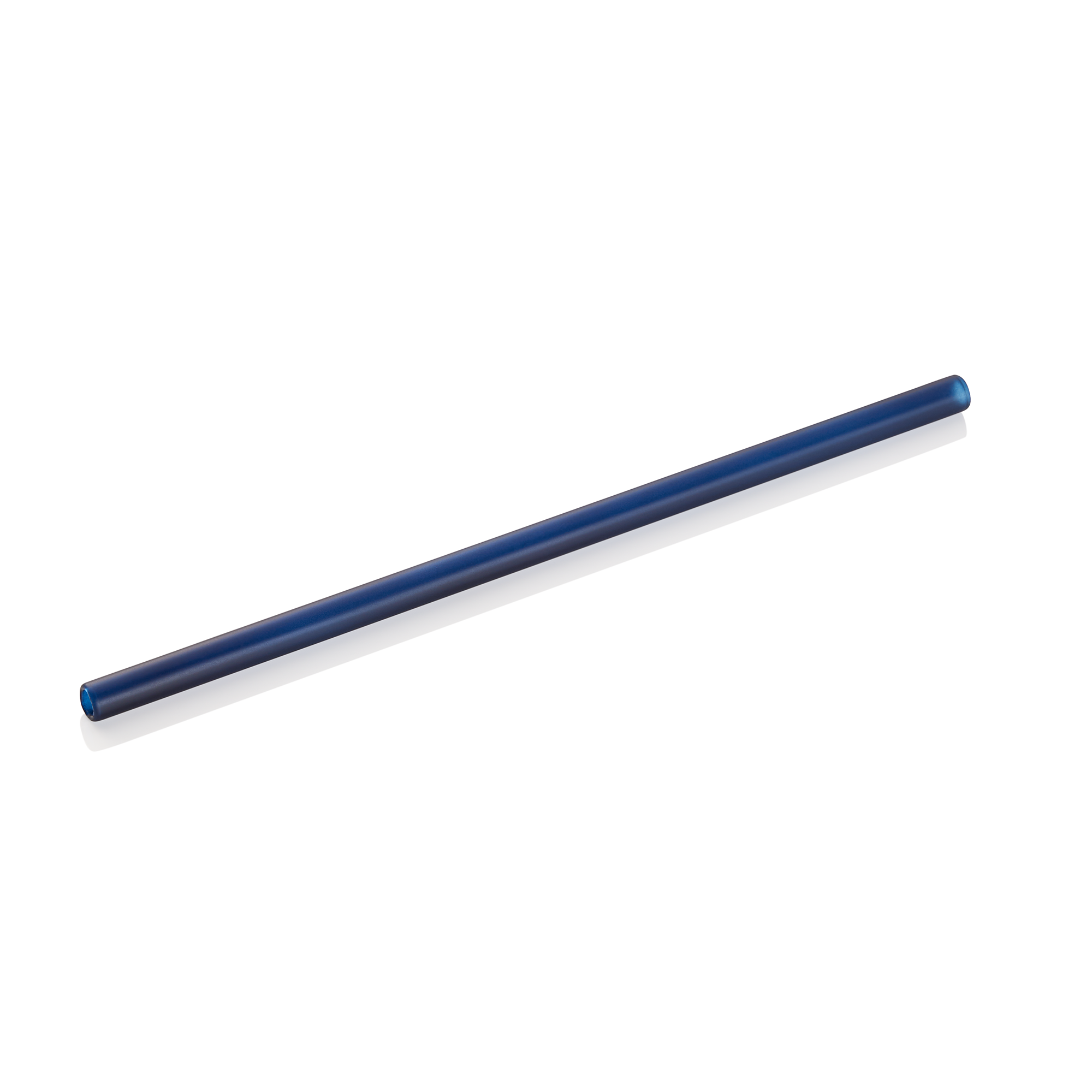 Glass Drinking Straw With Brush Set - Blue (set only)