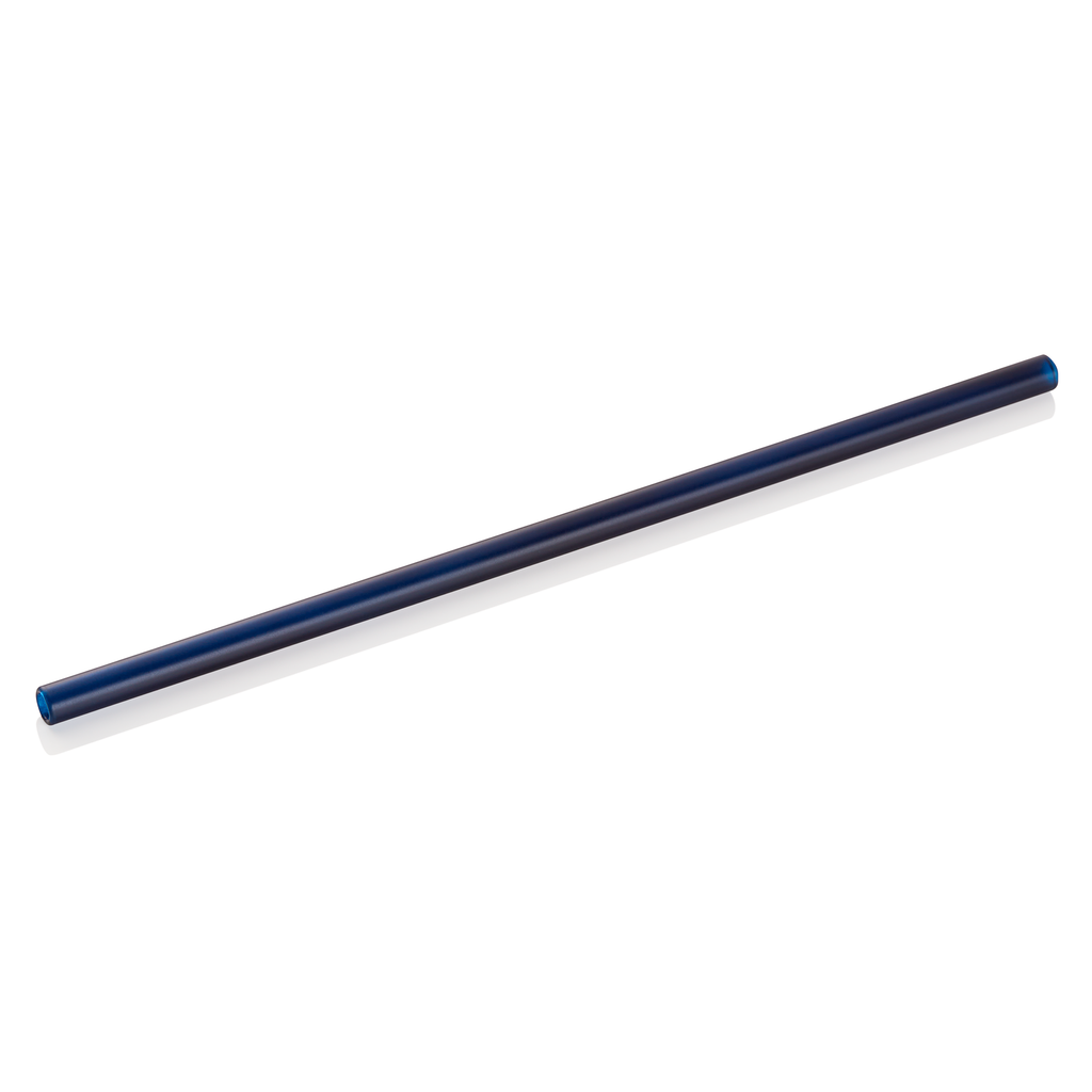 Glass Drinking Straw With Brush Set - Blue (set only)