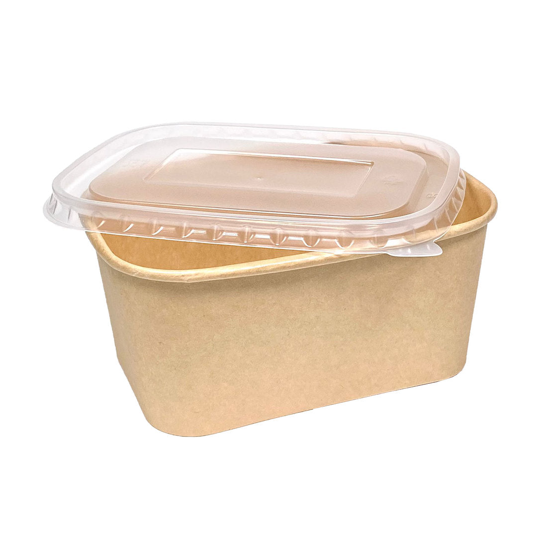 Kraft Rectangular Food Containers with Lids - Product hub 