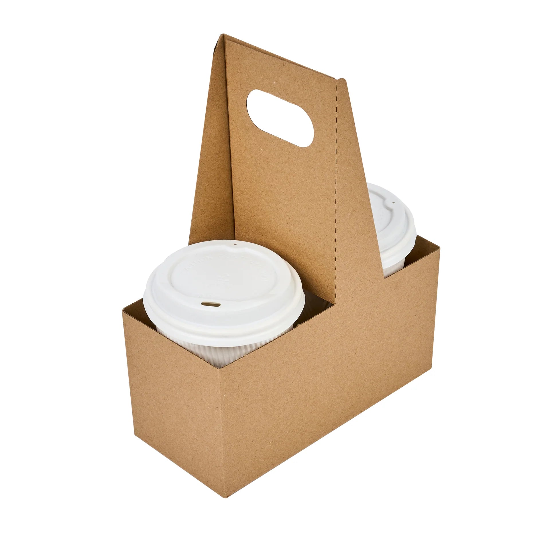 Kraft Paper Altalena Drink Carrier - Fits 2 Cups