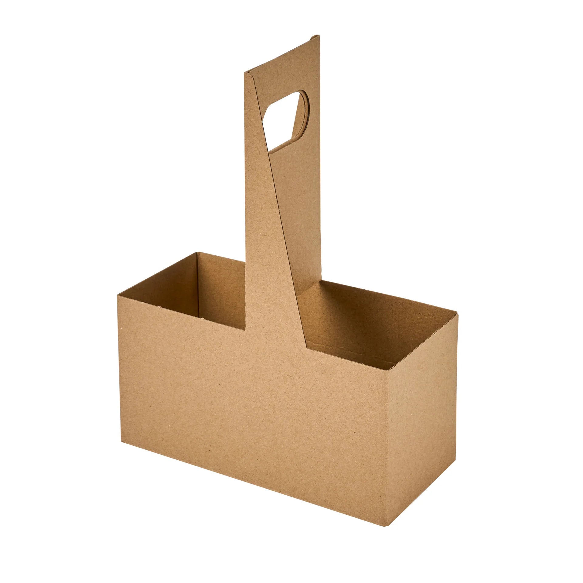 Kraft Paper Altalena Drink Carrier - Fits 2 Cups