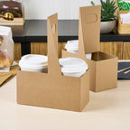 Kraft Paper Altalena Drink Carrier - Fits 2 Cups