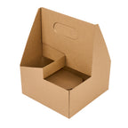 Kraft Paper Altalena Drink Carrier - Fits 4 Cups