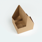 Kraft Paper Altalena Drink Carrier - Fits 4 Cups
