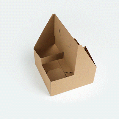 Kraft Paper Altalena Drink Carrier - Fits 4 Cups