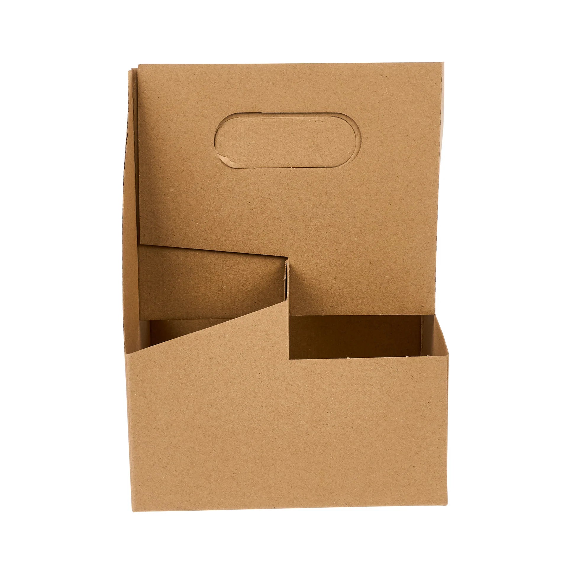 Kraft Paper Altalena Drink Carrier - Fits 4 Cups