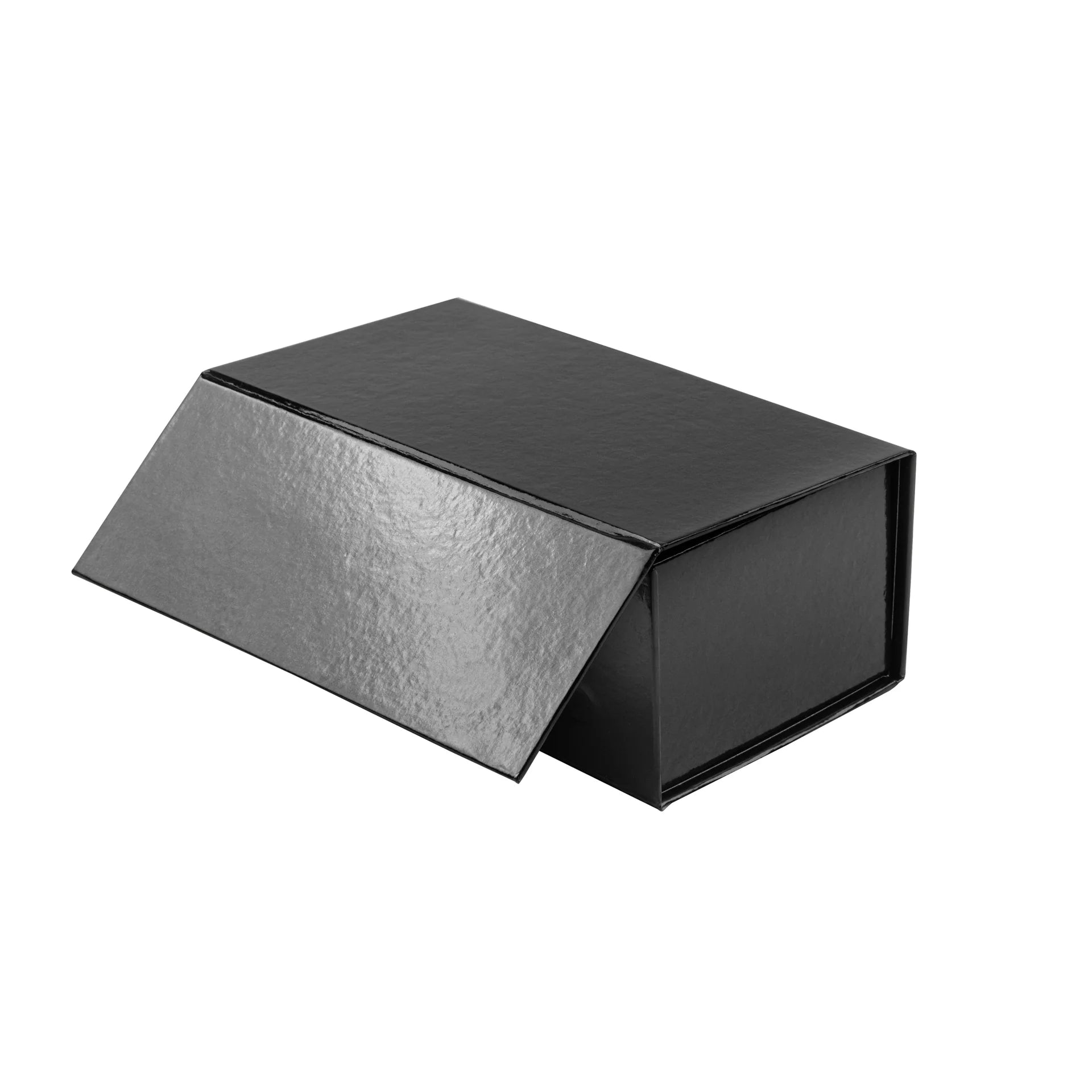 Gloss Black Magnetic Paper Box – Small