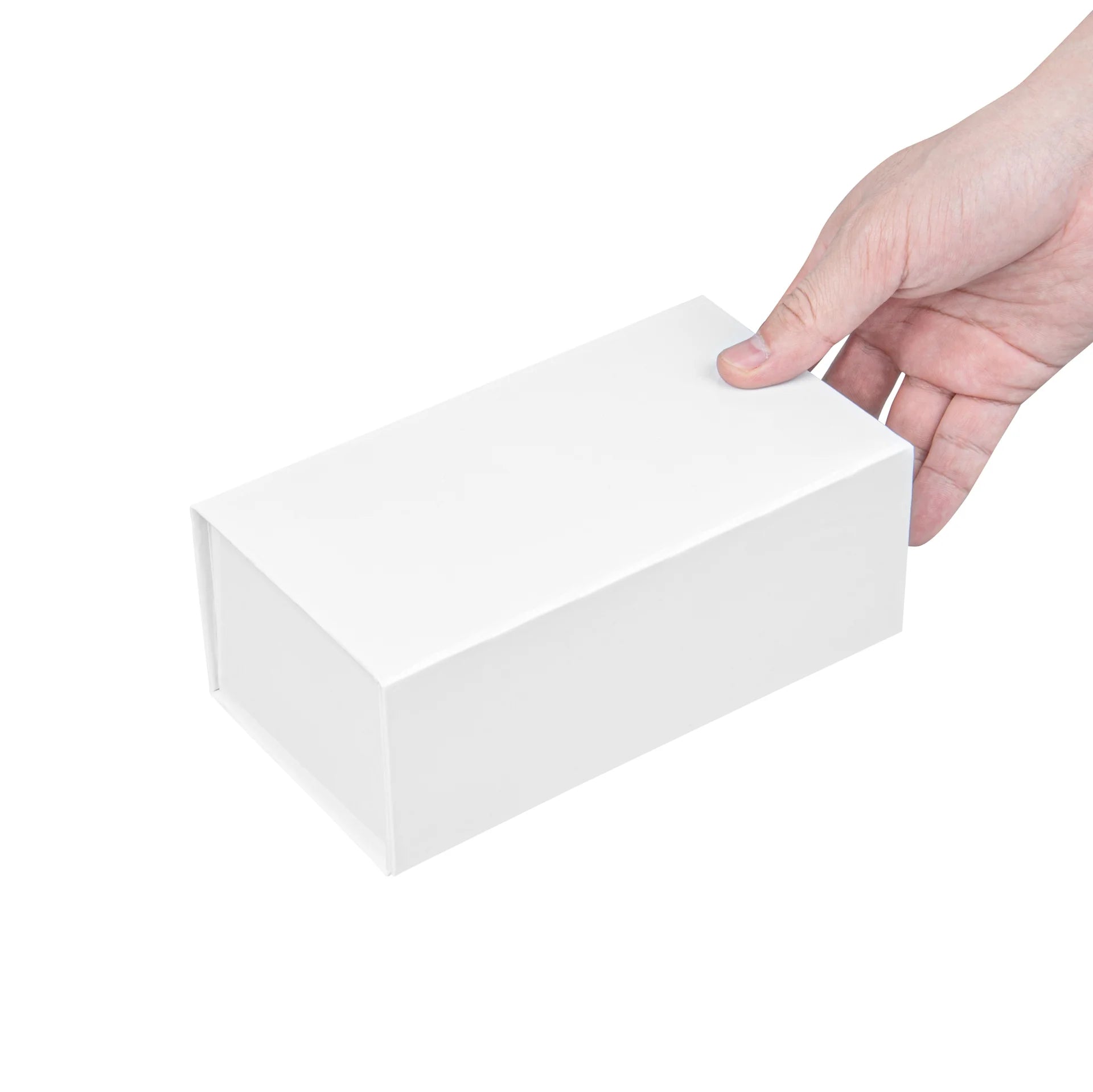 Gloss White Magnetic Paper Box - small