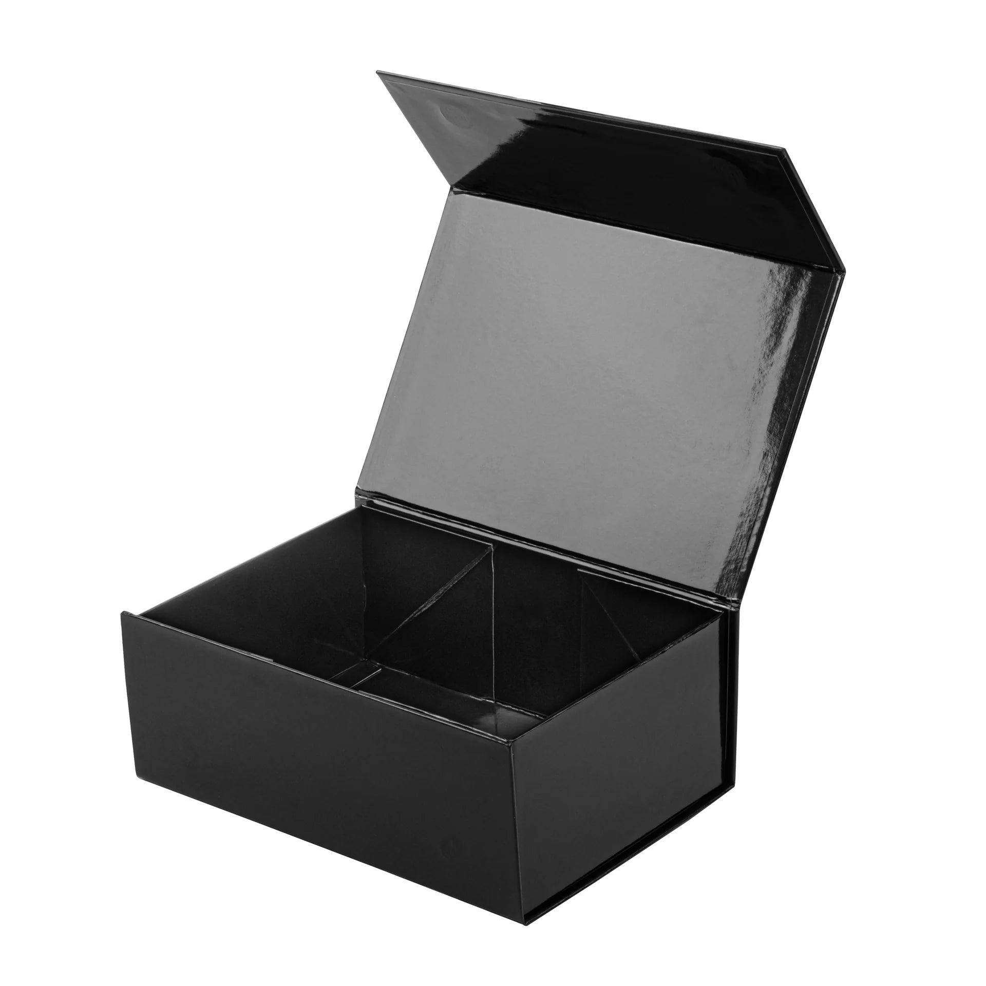 Gloss Black Magnetic Paper Box - Medium