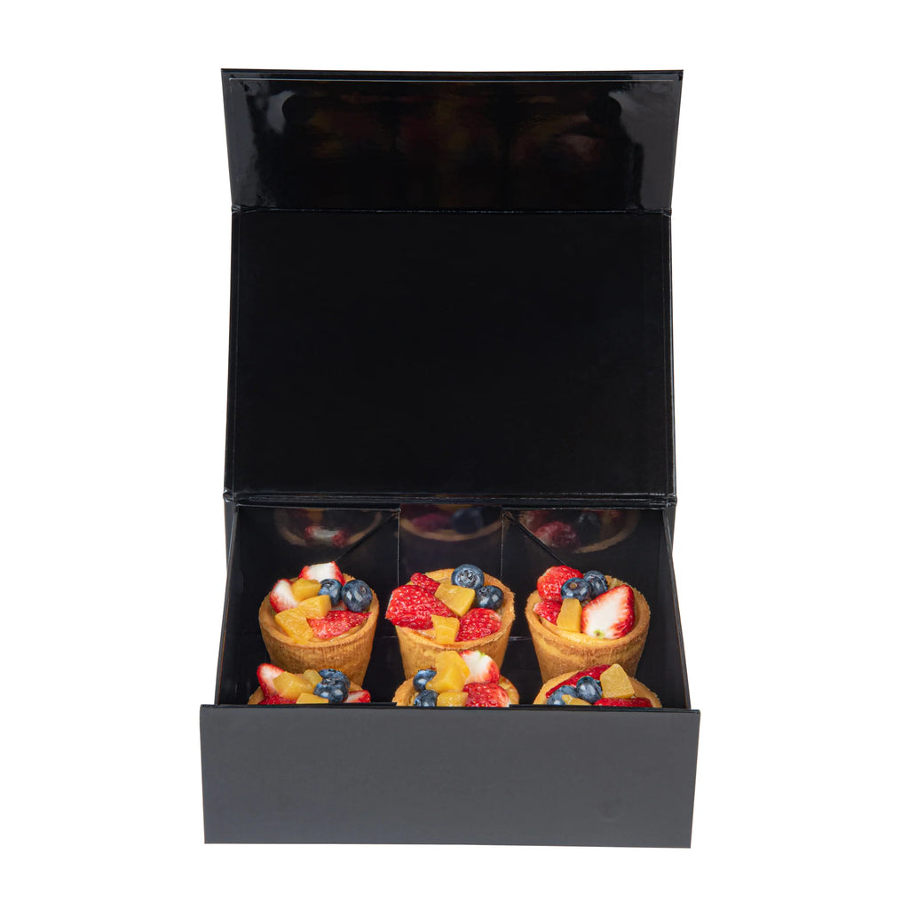 Gloss Black Magnetic Paper Box - Medium