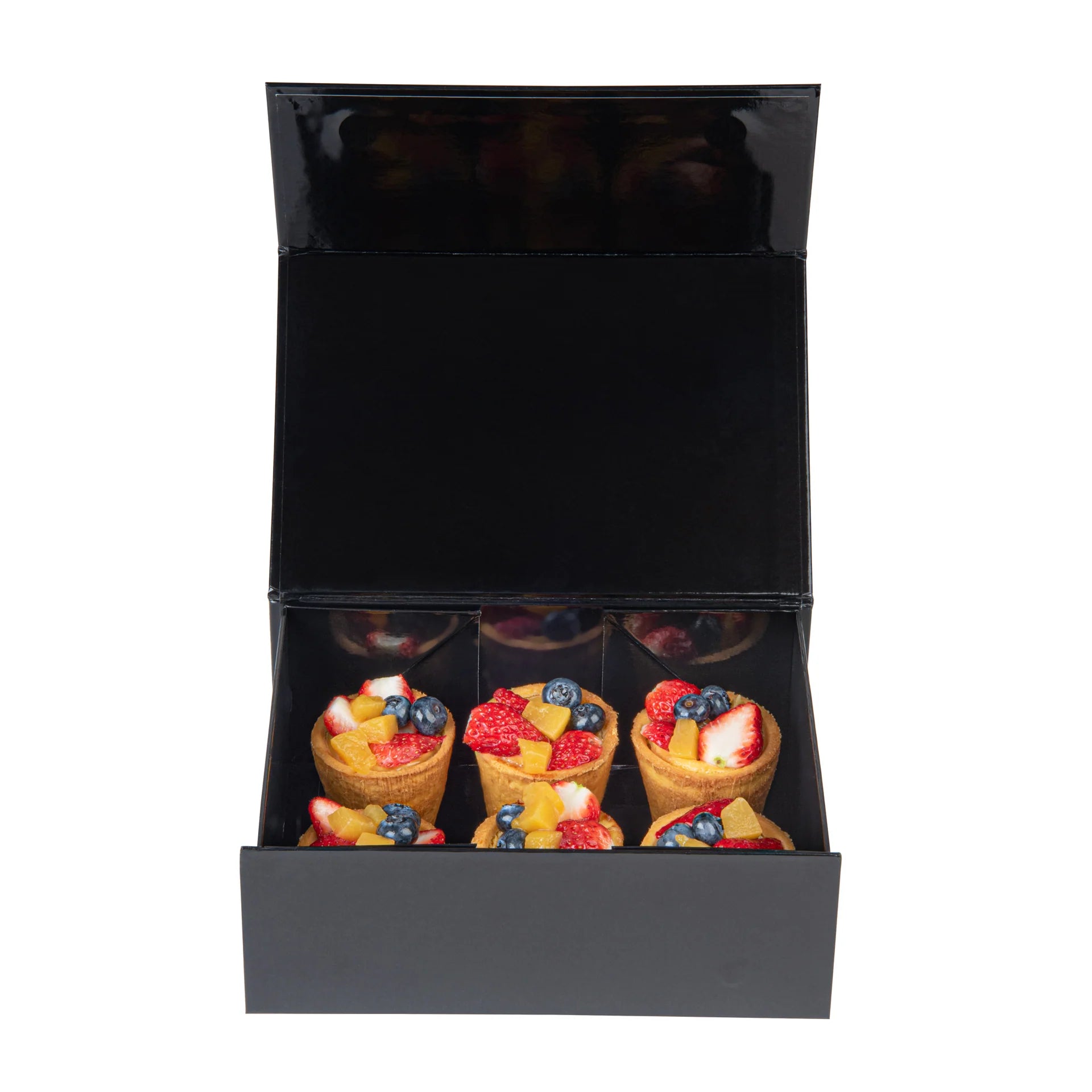Gloss Black Magnetic Paper Box - Medium