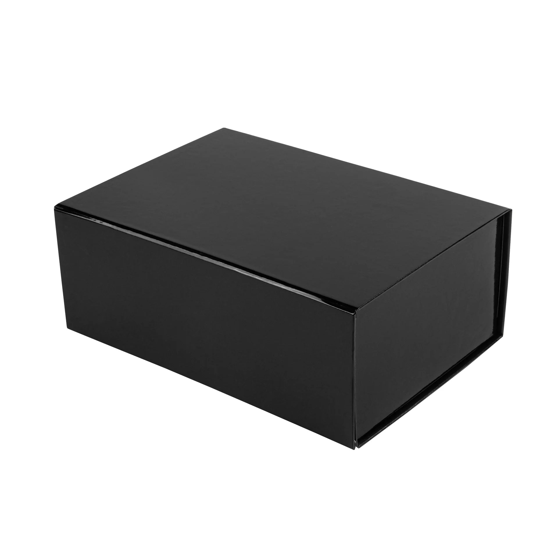 Gloss Black Magnetic Paper Box - Medium