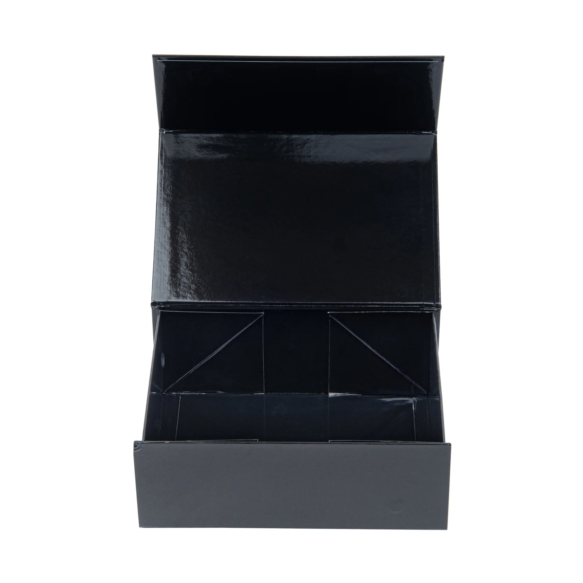 Gloss Black Magnetic Paper Box - Medium