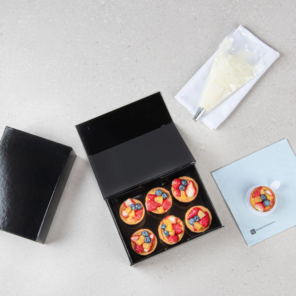 Gloss Black Magnetic Paper Box - Medium