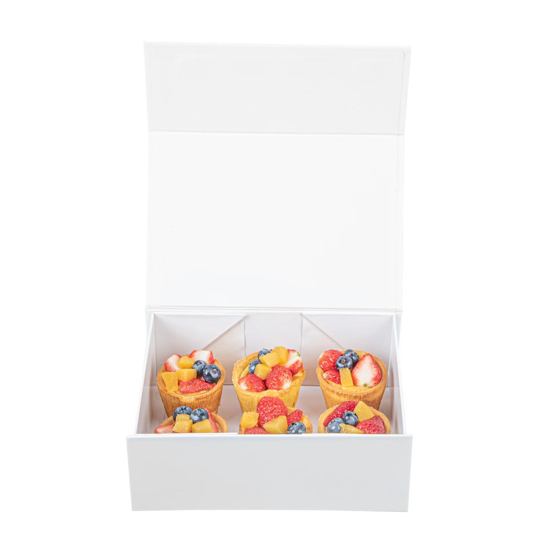 Gloss White Magnetic Paper Box - Medium