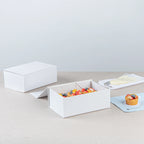 Gloss White Magnetic Paper Box - Medium