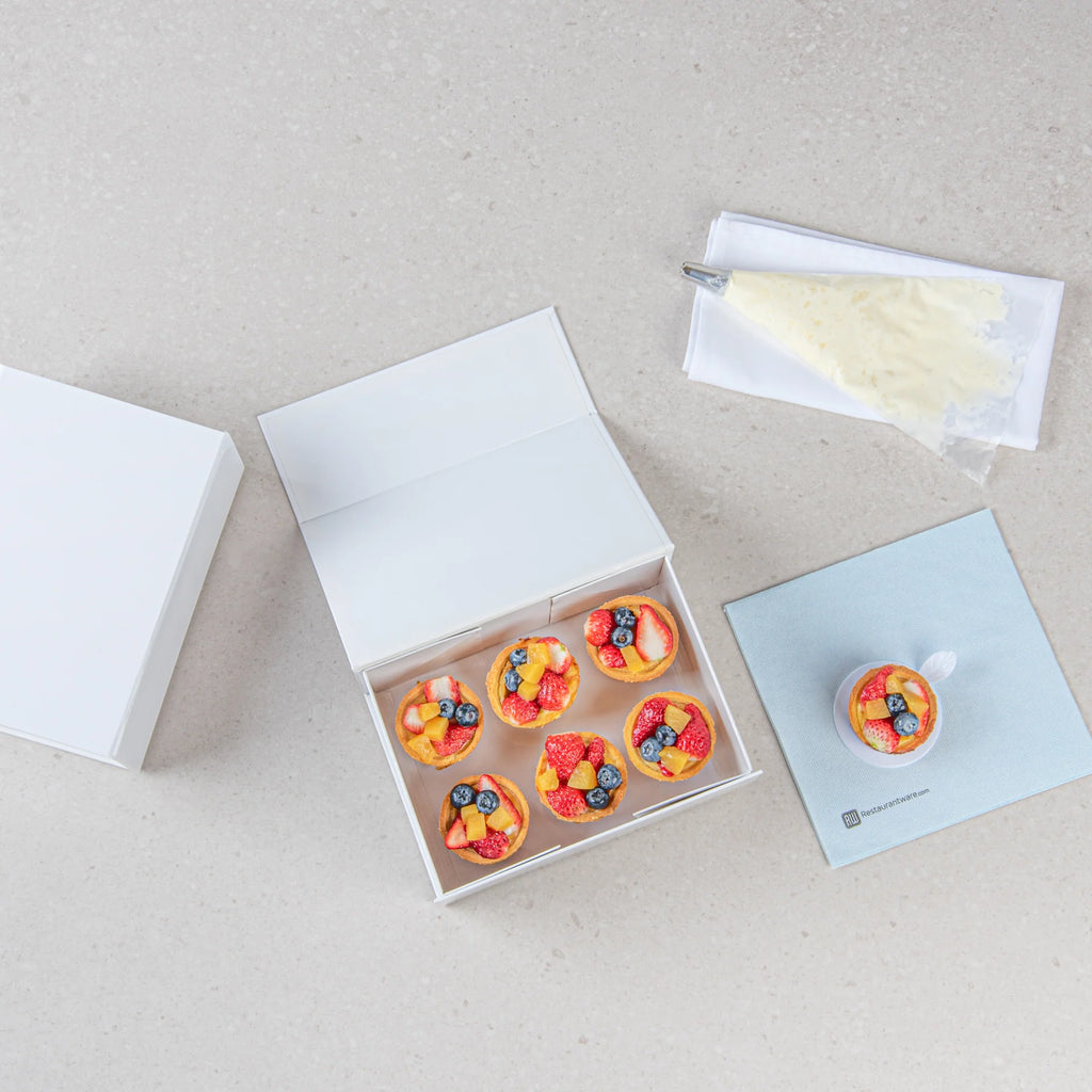 Gloss White Magnetic Paper Box - Medium
