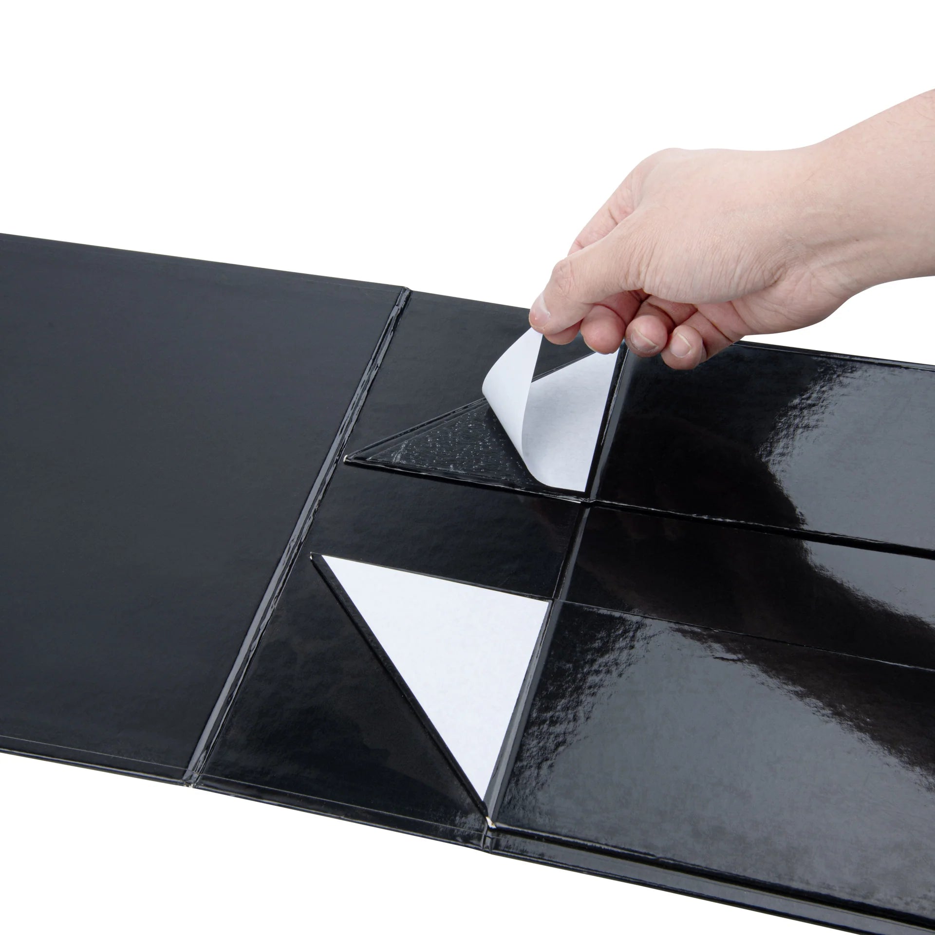 Gloss Black Magnetic Paper Box – Large