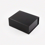 Gloss Black Magnetic Paper Box – Large