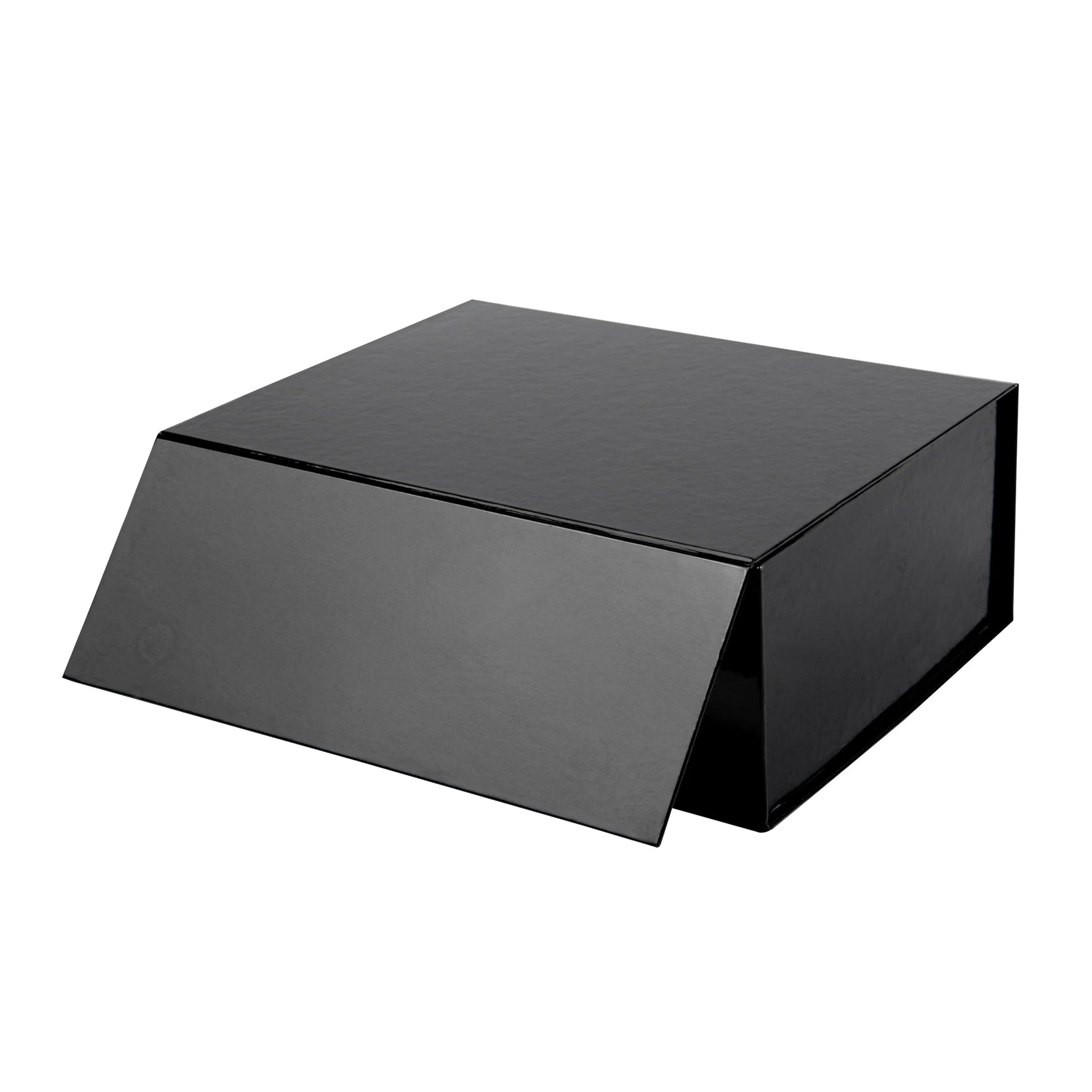Gloss Black Magnetic Paper Box – Large
