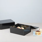 Gloss Black Magnetic Paper Box – Large