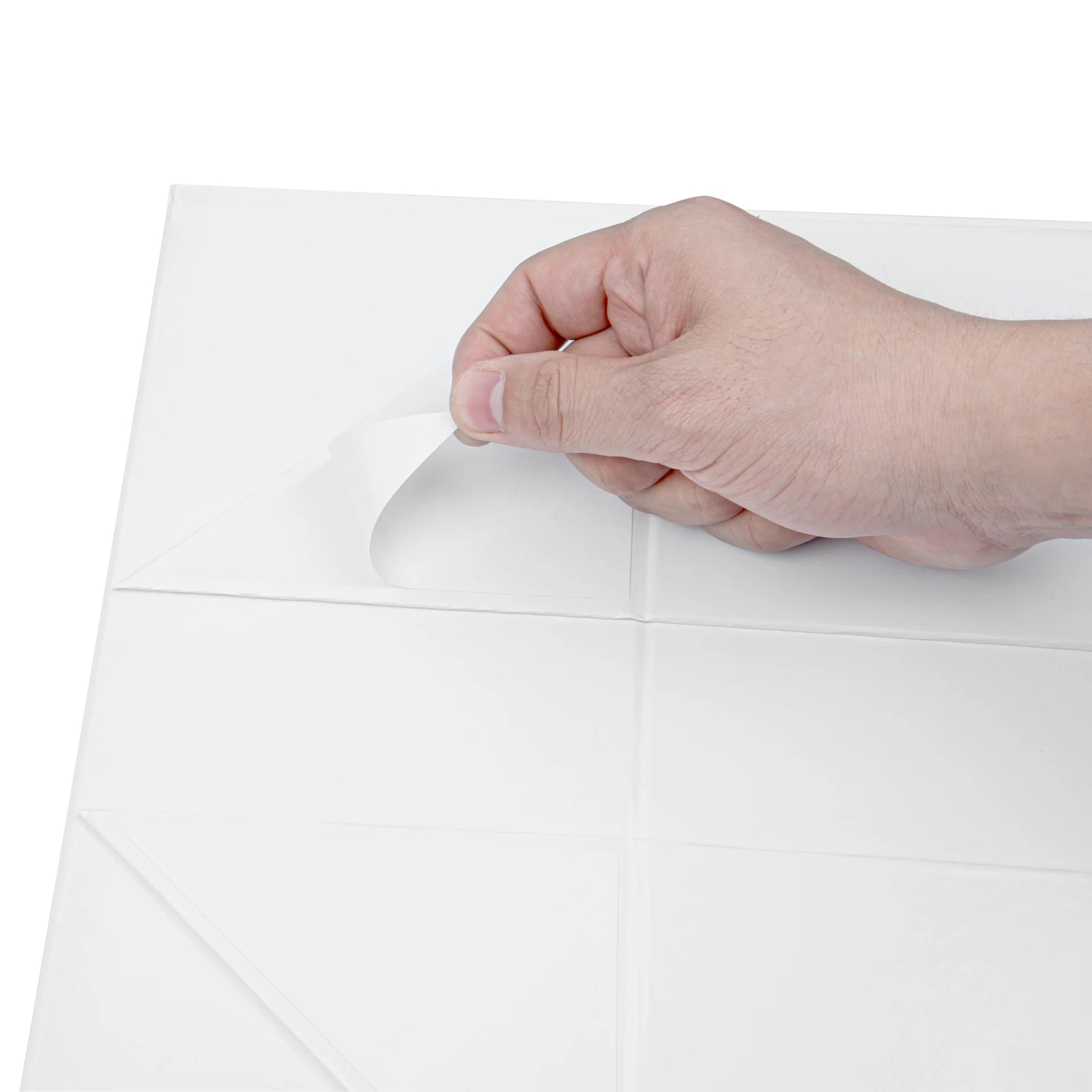 Gloss White Magnetic Paper Box - Large