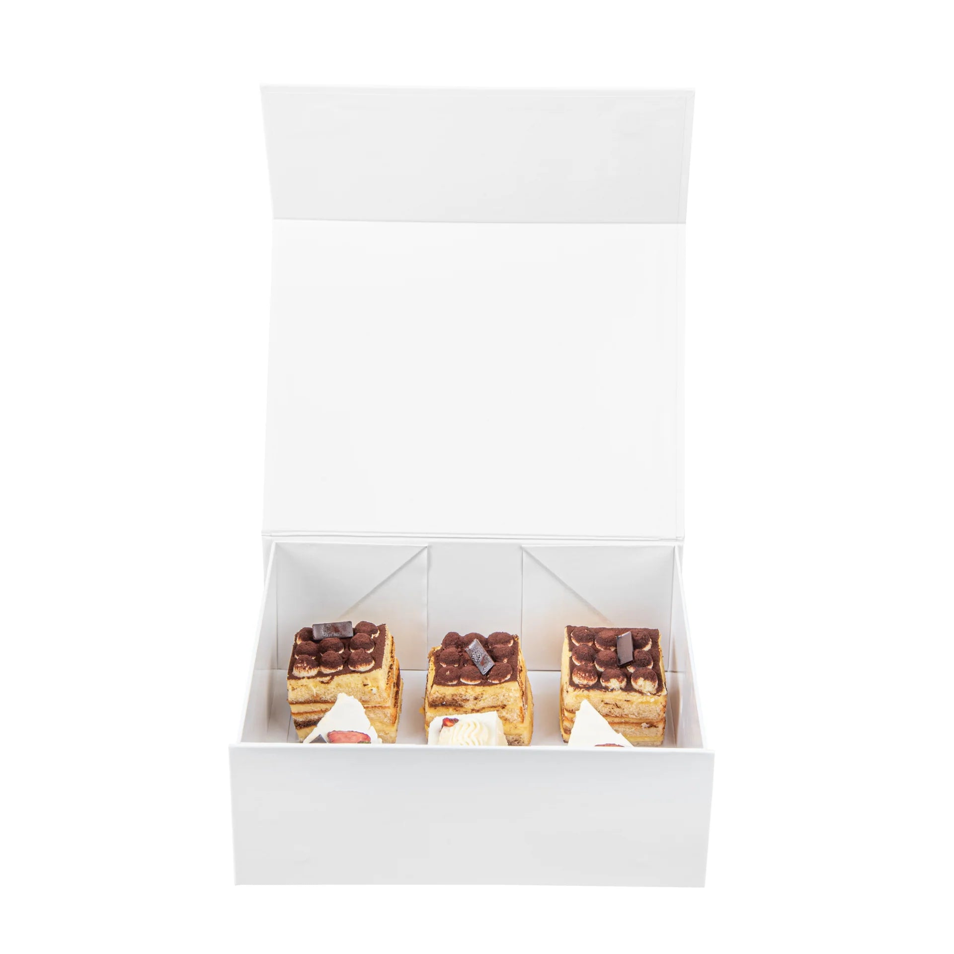 Gloss White Magnetic Paper Box - Large