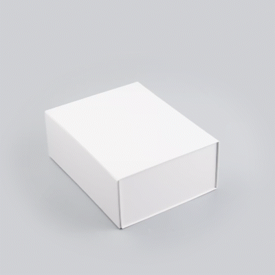 Gloss White Magnetic Paper Box - Large