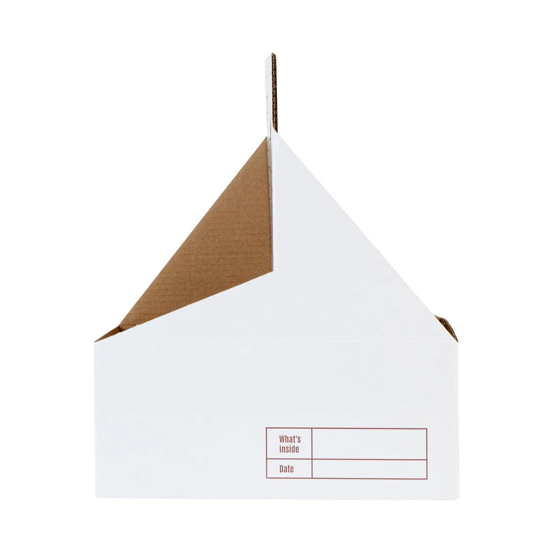 White and Brown Paper Drink Carrier - Holds 2
