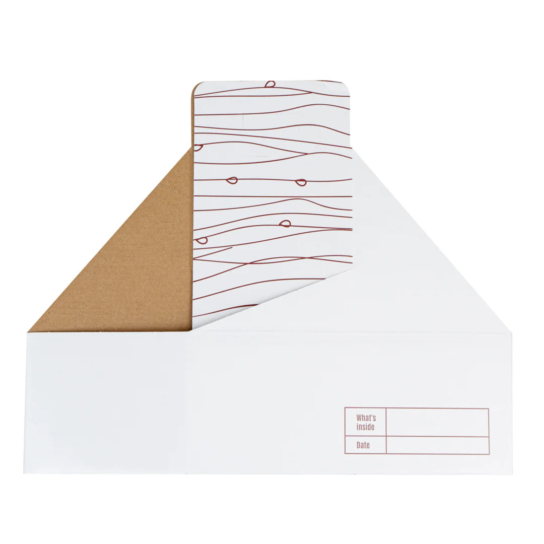 White and Brown Paper Drink Carrier - Holds 2