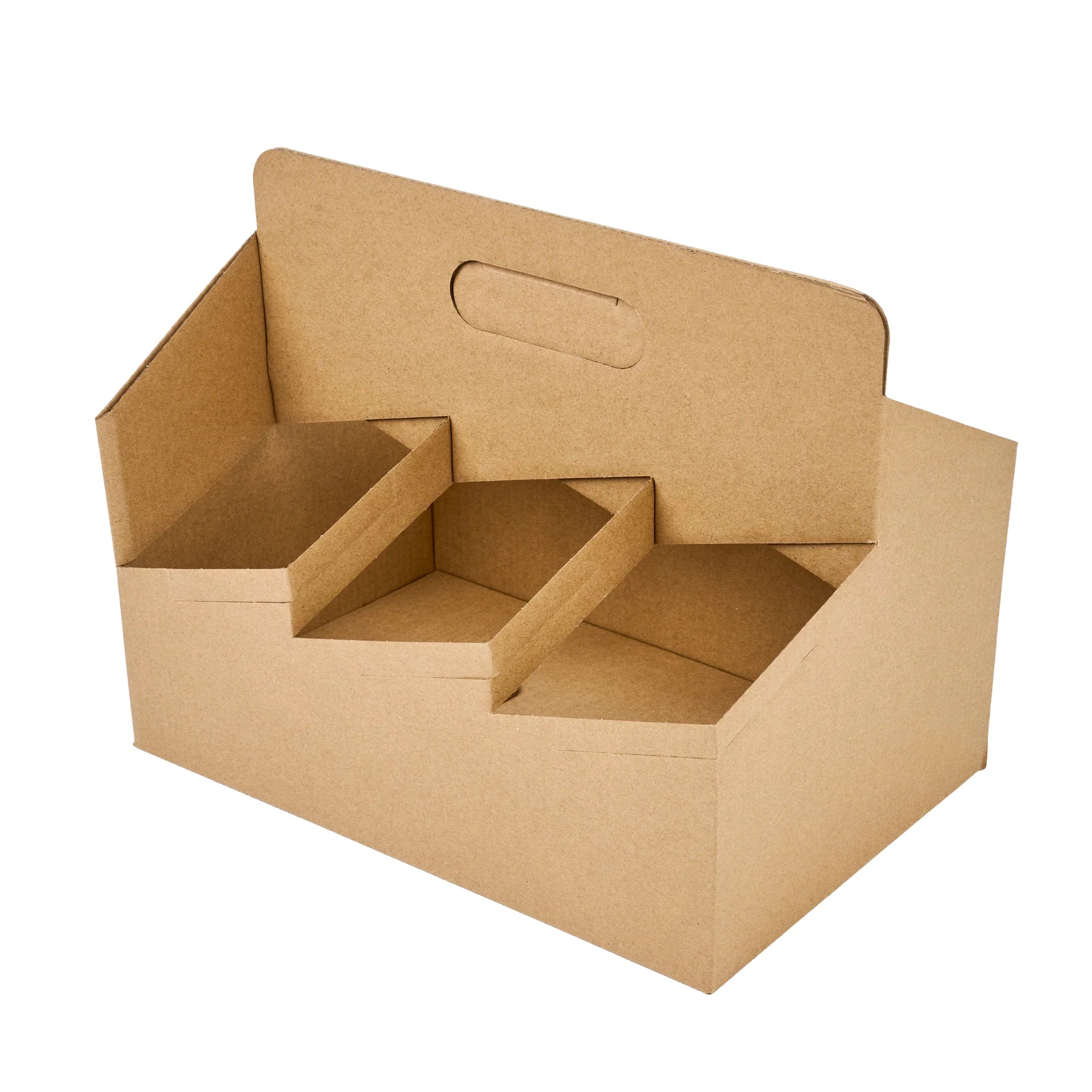 Kraft Paper Altalena Drink Carrier - Fits 6 Cups