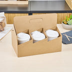 Kraft Paper Altalena Drink Carrier - Fits 6 Cups