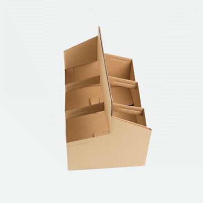 Kraft Paper Altalena Drink Carrier - Fits 6 Cups