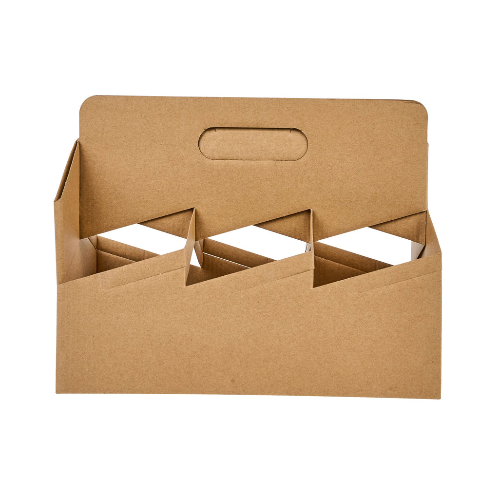 Kraft Paper Altalena Drink Carrier - Fits 6 Cups