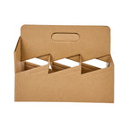 Kraft Paper Altalena Drink Carrier - Fits 6 Cups