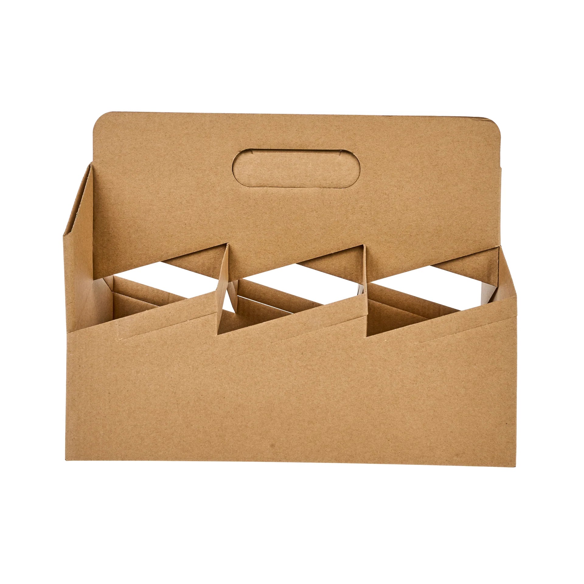 Kraft Paper Altalena Drink Carrier - Fits 6 Cups