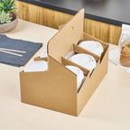 Kraft Paper Altalena Drink Carrier - Fits 6 Cups
