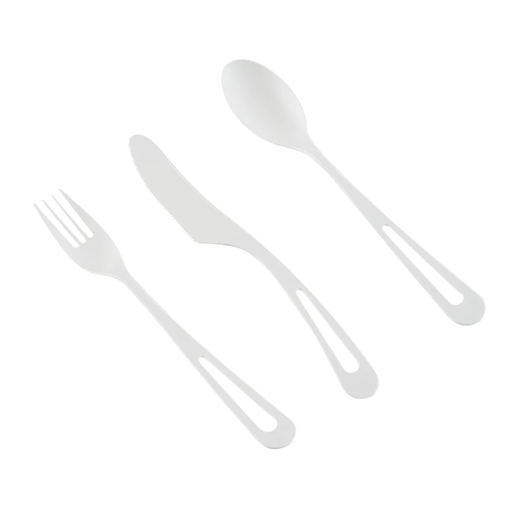 White Compostable CPLA Cutlery Set – 7.5 in, 290 Pieces per Box