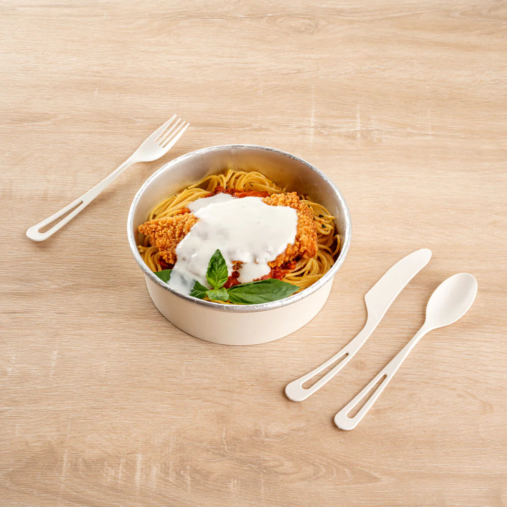 White Compostable CPLA Cutlery Set – 7.5 in, 290 Pieces per Box