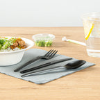 Black Compostable CPLA Cutlery Set – 6.5 in, 290 Pieces per Box