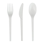 White Compostable CPLA Cutlery Set – 6.5 in, 290 Pieces per Box