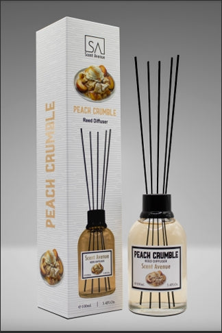 Peach Crumble Reed Diffuser – 100ml Dessert-Inspired Scent – UAE dubai