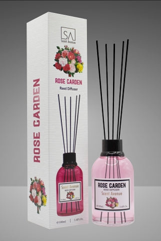 Rose Garden Reed Diffuser – 100ml Floral Home Scent – Dubai - UAE