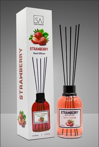 Strawberry Reed Diffuser – 100ml Fruit Fragrance – Dubai - UAE