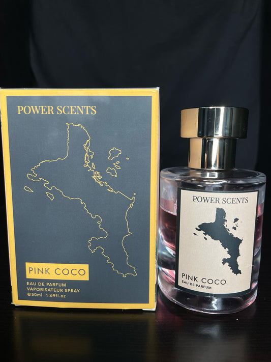 Power Scents Pink Coco 50ml Eau de Parfum – Sweet Floral Perfume for Women
Pink Coco perfume bottle – sweet floral niche perfume for women made in Dubai